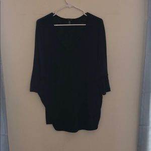 Laila jade navy 3/4 sleeve top